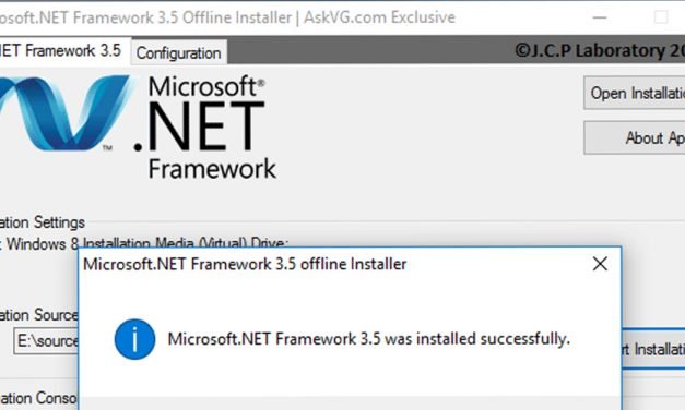 WIndows 10 .NET Framework 3.5 Yükleme [ÇÖZÜLDÜ]