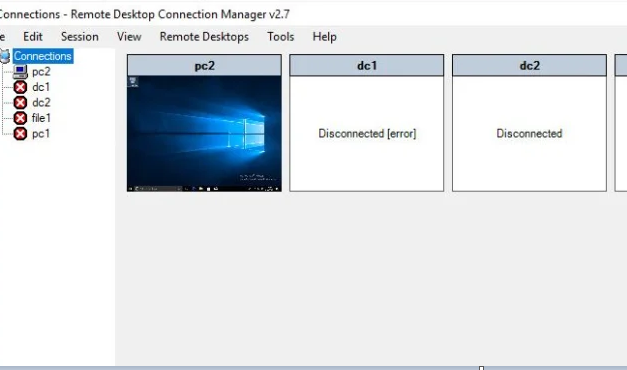 Remote Desktop Connection Manager v2.90